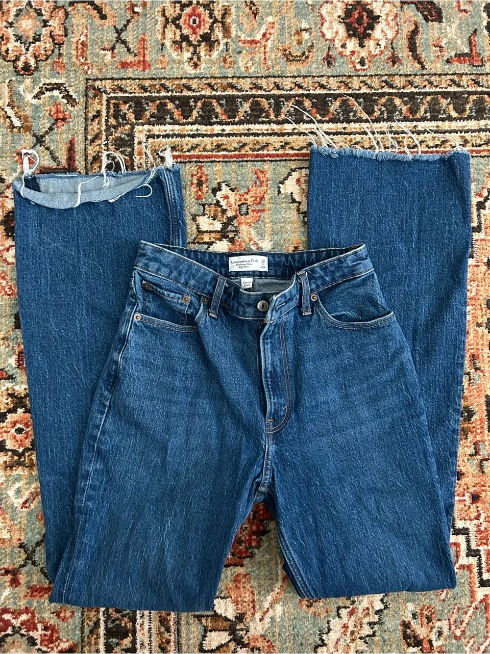 Abercrombie Vintage flare high rise jeans (curve love)